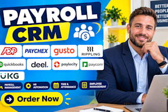 do payroll adp paychex gusto rippling quickbooks deel paylocity paycom ukg CRM