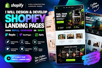 build replo, gempages, zipify, shopify, landing page