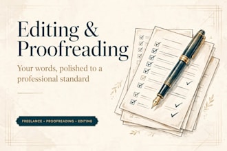 edit and polish your content to a professional standard