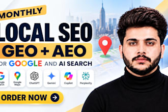 do monthly local SEO, GEO and aeo for google and ai search