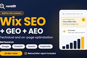 do wix SEO, GEO and technical optimization as a wix developer