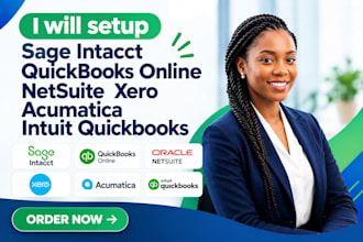 setup sage intacct quickbooks online netsuite xero acumatica intuit quickbooks