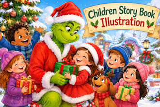 children story children story book illustration children story book illustration