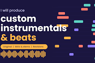 produce a custom instrumental or beat in logic pro