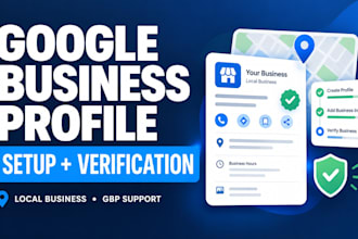 google business profile set up, fix, verification for local SEO, local business