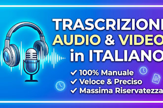 trascrivere audio e video in italiano in modo accurato