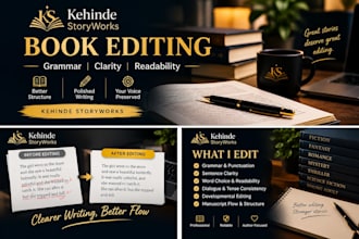 edit fiction manuscripts for clarity and readability