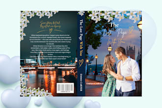 design romance, dark romance or fantasy romance book cover art