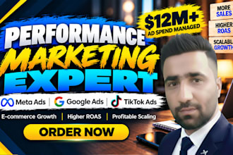 be your performance marketer for meta and google ads growth