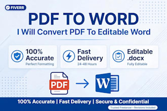 retype scanned pdf to word, image to text and fast data entry