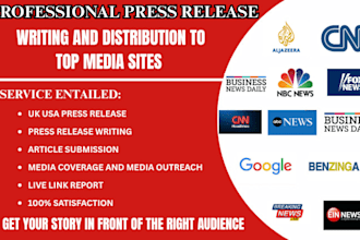 write press release publish pr distribution submit press release public relation