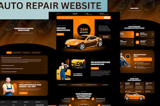 build a modern auto repair website that helps customers contact you