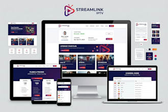 do custom iptv website design with automated billing
