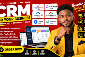 setup customize and automate engagebay clickup monday connectif CRM