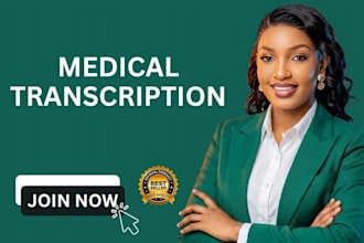 do medical transcription, medical typing, clinical audio transcription