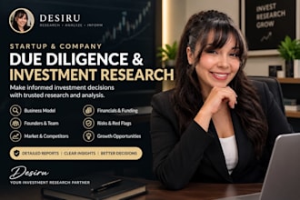 do investment research, analysis and startup research