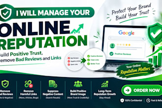 manage your online reputation google glassdoor, remove bad refiews and link