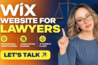 german build a wix website for lawyers with consultation booking attorneys laws