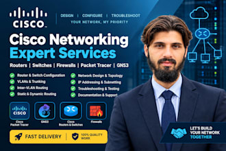 configure cisco routers switches firewalls and packet tracer networks