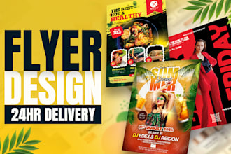 design a business flyer, brochure, and marketing flyer