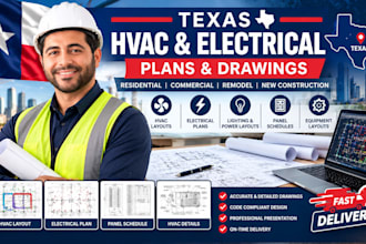create hvac and electrical plans for texas residential and commercial projects