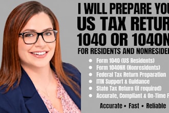 prepare your US tax return 1040 or 1040nr for residents and nonresidents