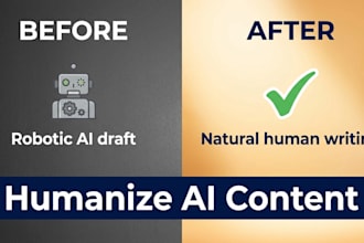 humanize and edit ai generated content