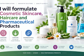 formulate cosmetic skincare haircare and pharmaceutical products