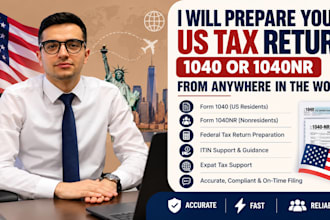 prepare your US tax return, 1040 or 1040nr, from anywhere in the world