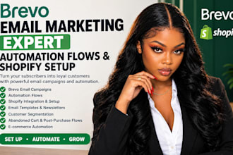 be your expert brevo email marketing campain, automation flows and shopify setup