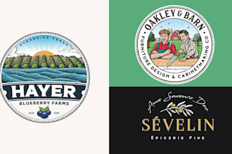 design a custom handcrafted and artisanal vintage retro logo