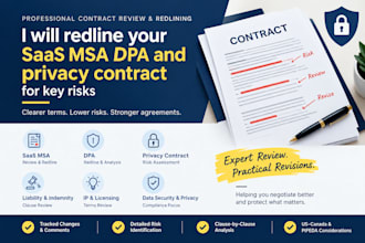 redline your saas msa dpa and privacy contract for key risks