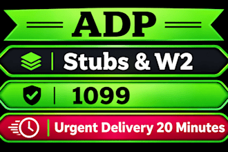 do stubs and w2 for you and your employee