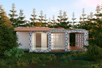 create semi realistic 3d objects for you