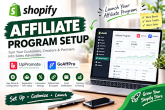set up your shopify affiliate program with uppromote or goaffpro