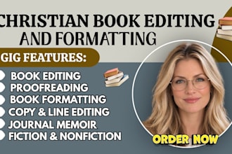 christian book editing devotional book editing prayer  journal KDP formatting