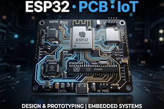 design esp32 arduino stm32 iot pcb and embedded firmware