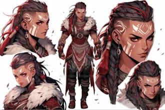 create a high quality 3d game character for unity