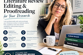 edit and proofread your literature review