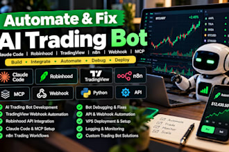 automate fix ai trading bot claude code mcp robinhood tradingview n8n webhook