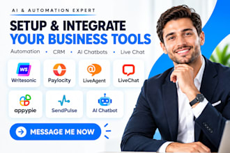 build writesonic paylocity liveagent livechat appy pie sendpulse ai chatbot