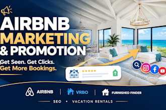 do airbnb marketing, airbnb promotion, vrbo promotion with SEO to get bookings