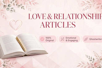 ghostwrite 500 words love relationship motivational article