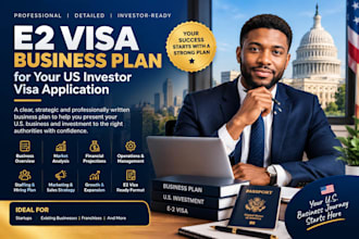 create an e2 visa business plan for your US investor visa application