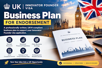 write a UK innovator founder visa business plan for endorsement