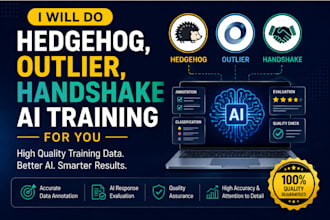 create and manage do ai training in outlier and handshake accounts for us