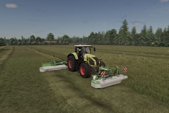 custom realistic farming simulator ready for game, tractor, 3d printing, blender