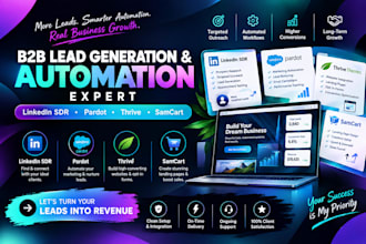 be your linkedin sdr, pardot, thrive and samcart expert