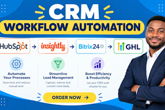 crm workflow automation hubspot zoho pipedrive insightly nimble bitrix24 make