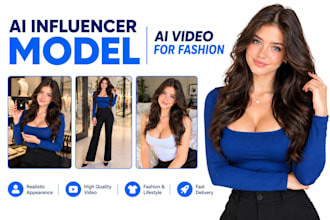 do design ai influencer model ai ugc ads, ai photography with realistic ai model